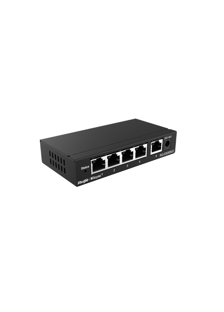 Reyee RG-ES205GC 5 Portlu, 10/100/1000 Gigabit, Yönetilebilir Switch