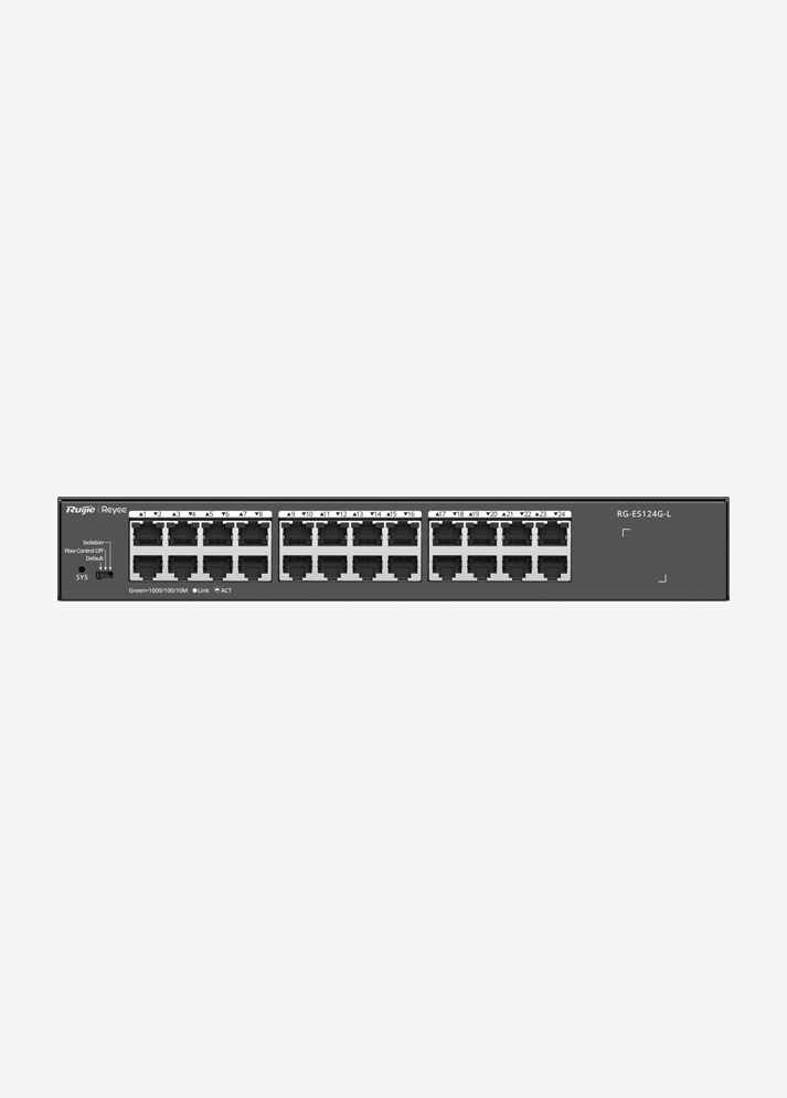 Ruijie Reyee RG-ES124G-L 24 Port 10/100/1000 Mbps Gigabit Switch