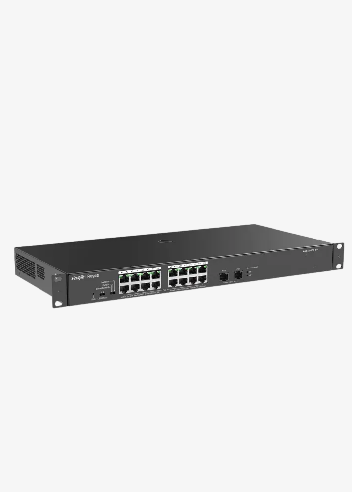 Reyee RG-ES118GS-PL 18 Port, 10/100/1000 Gigabit, Plug and Play Switch, 2 x SFP, 16 Port PoE+ (247W)