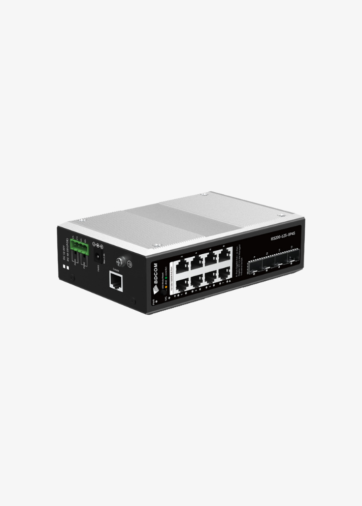 BDCOM IES200-L25-P Serisi Endüstriyel L3-Lite Yönetilebilir PoE+ Switch