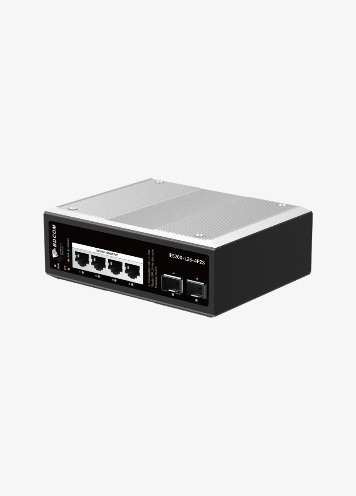 BDCOM IES200-L25-P Serisi Endüstriyel L3-Lite Yönetilebilir PoE+ Switch