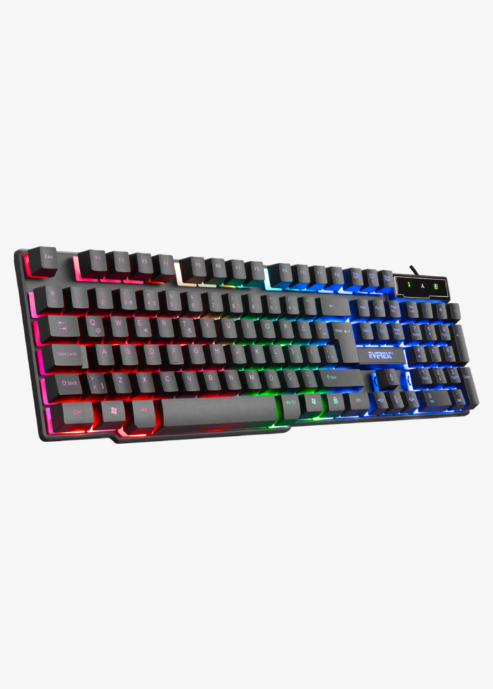 Everest KB-188 Borealis Siyah USB Gökkuşağı Aydınlatmalı Q Gaming Oyuncu Klavyesi