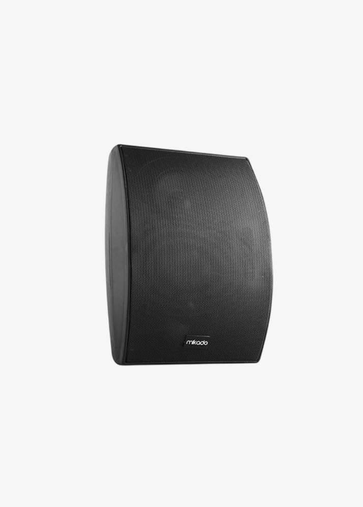 Mikado MDK126-5TA 5.25'' 80W Modern Kasa Duvar Tipi Hoparlör...93 db Güçlü Ses Çıkışlı Şık Tasarım Kasalı Kolay Monte Edilir Siyah Renk Hoparlör