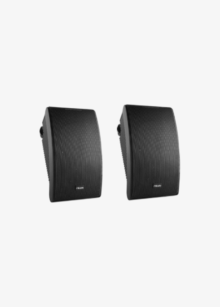 Mikado MDK142-5 5''-12.7 Cm 30W Modern Tasarım 2 Adet Duvar Tipi Hoparlör...87 db Güçlü Ses Çıkışlı Şık Tasarım Kasalı Kolay Monte Edilir Siyah Renk Hoparlör