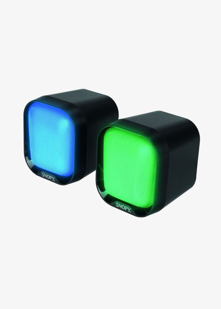 Snopy SN-87U 2.0 Mini RGB Işıklı 2Wx2CH Siyah USB Gaming Speaker Hoparlör