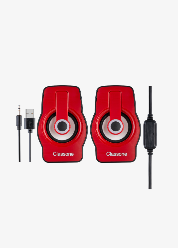 Classone X1 Red RGB Gaming Hoparlör – Kırmızı